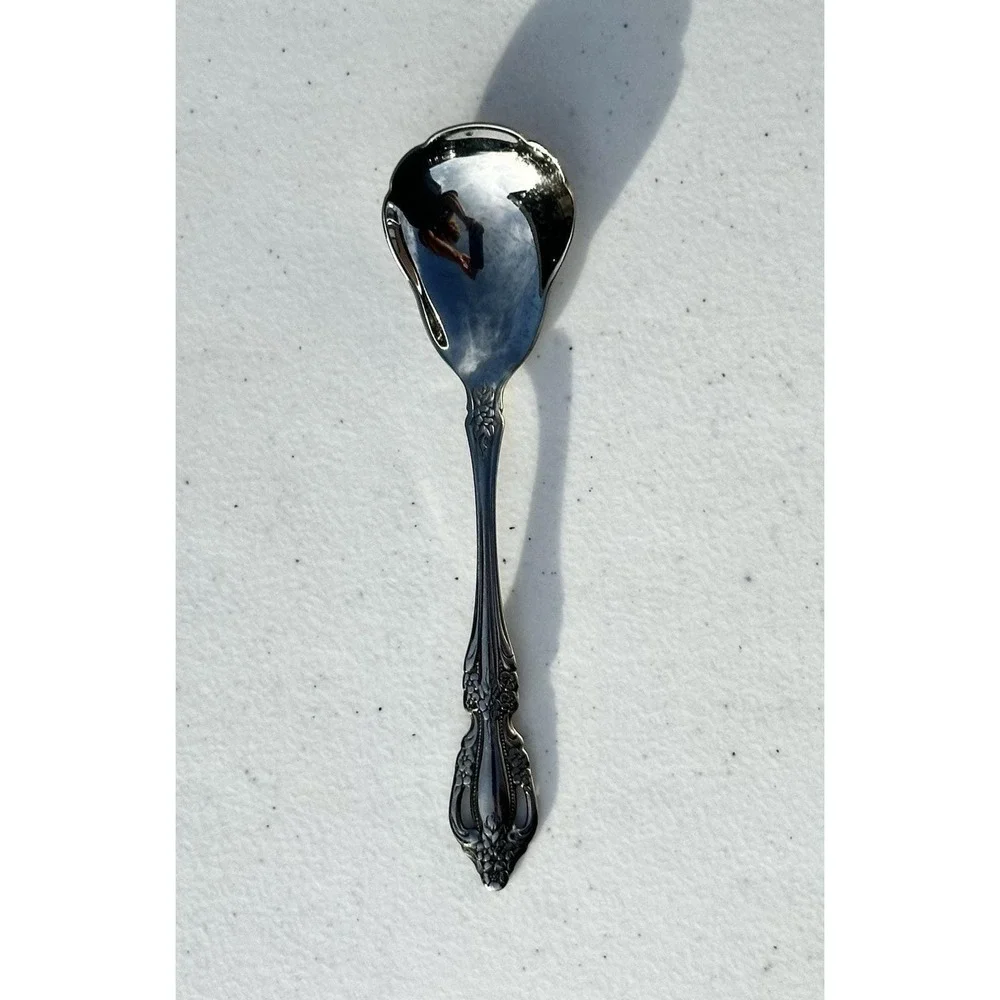 Oneida Raphael Stainless Sugar Shell Spoon 6 in. -  Distriction Deluxe HH  1 pc